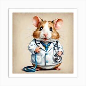 Doctor Mouse 3 Art Print