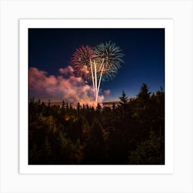 Fireworks In The Sky 2 Art Print