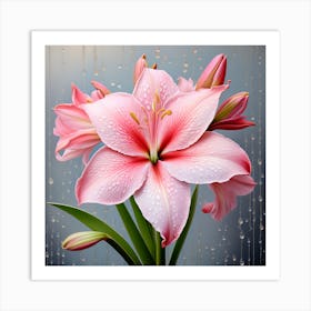 Flower of Hippeastrum 5 Art Print