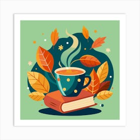 Cup & Book Art Print