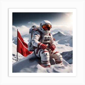 Astronaut In Space 13 Art Print