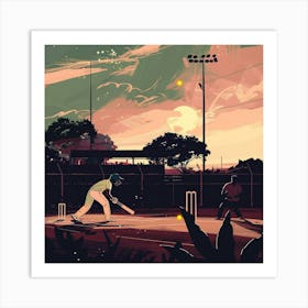 Cricket At Sunset Art Print