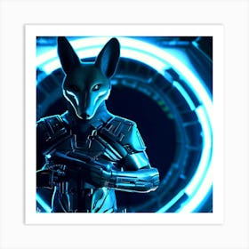 Fox In Space 1 Art Print