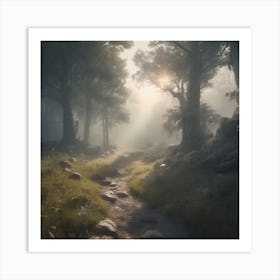 Path In The Woods 11 Art Print