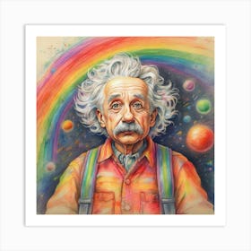 Albert Einstein 2 Art Print