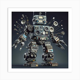 Digital Robot08 Art Print