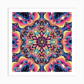 Psychedelic Mandala 90 Art Print