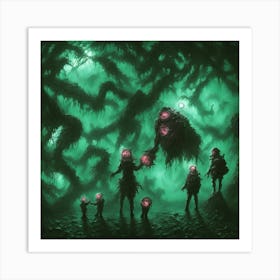 Shadow Beings Art Print