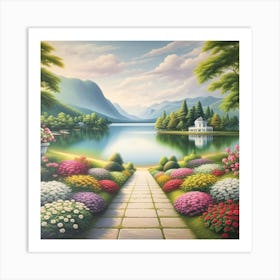 Garden Path 12 Art Print