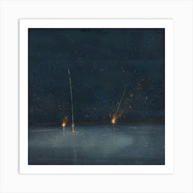 Firework Art Print