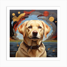 Labrador Retriever dog Art Print