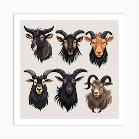 Goats Art Print