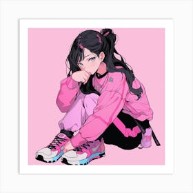 Anime Girl 1 Art Print