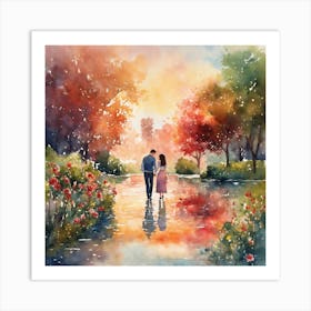 Love couples Art Print