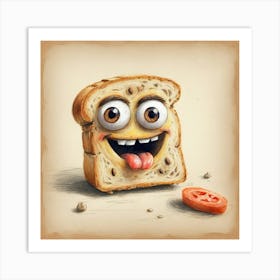 Bread - Illustration Art Print