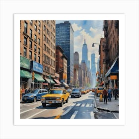 New York City Down Town Art Print