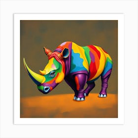 Rhino 8 Art Print