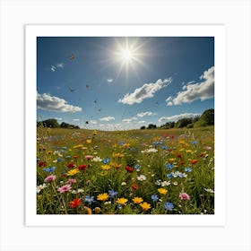 Wildflower Meadow 1 Art Print