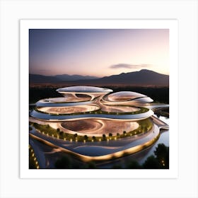 Futuristic Architecture 21 Art Print