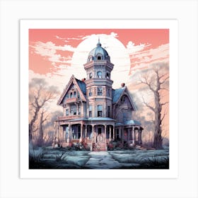 Haunted House 3 Art Print