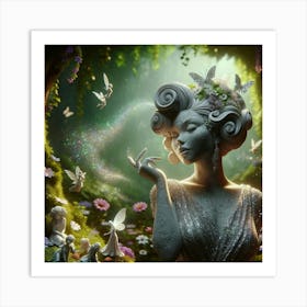 Fairy Stone Garden Early Morning Art Print