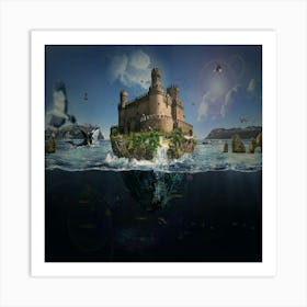 Castle In The Sea 1 Art Print