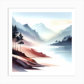 Landscape Painting 80 Art Print