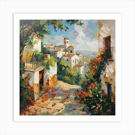 Village In Spain Art Print