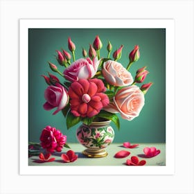 Flowers In A Vase Art Print