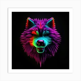 Neon Wolf 8 Poster