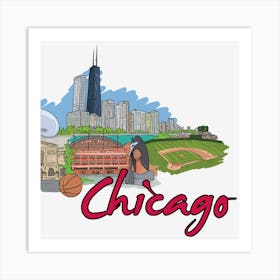 Chicago Skyline Art Print