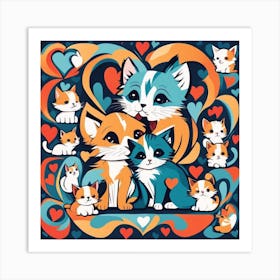 Cute Kittens 8 Art Print