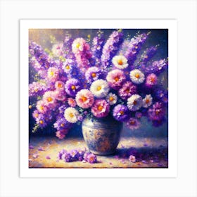 Flowers In A Vase 21 Art Print