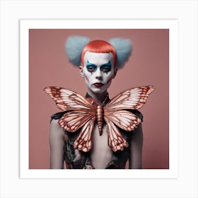 Clown Butterfly Couture 2 Art Print