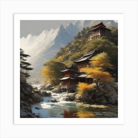 Asian Landscape 4 Art Print