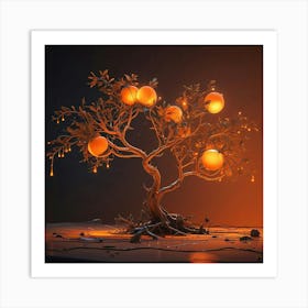 Orange Tree 2 Art Print