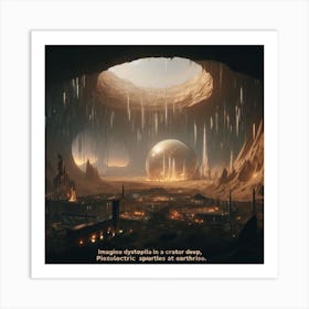 City In A Cave Art Print