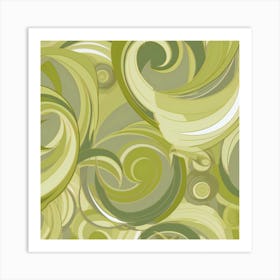 Abstract Swirls Art Print