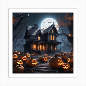 Haunted House Art Print