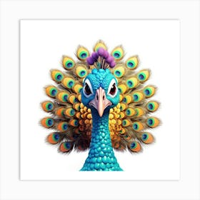 Peacock 3 Art Print