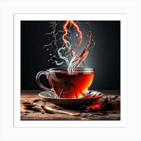 Energetic Tea Art Print