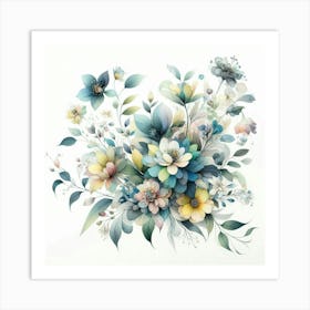 A bouquet of flowers Art Print