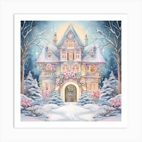 Christmas House Art Print