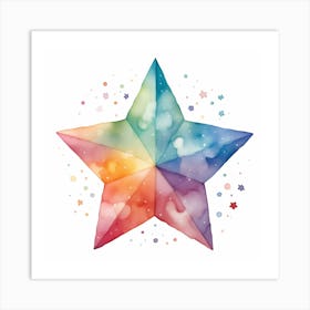 Rainbow Star 1 Art Print