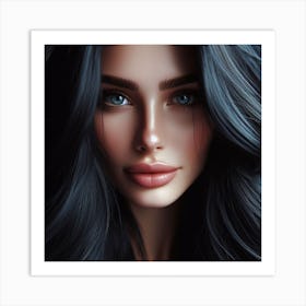 Most Beautiful woman from Russia, DALL-E 2 Art Print