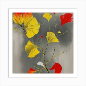 Ginkgo Leaves 3 Art Print