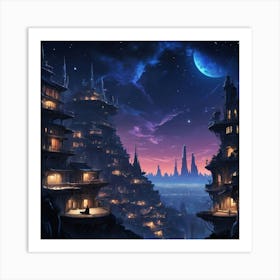 Fantasy City Art Print