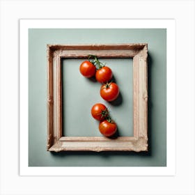 Tomatoes In A Frame 2 Art Print