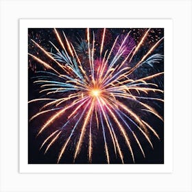 Fireworks In The Sky 24 Art Print