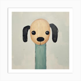 Dog On A Pole Art Print